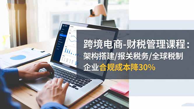 跨境电商-财税管理课程:架构搭建/报关税务/全球税制,企业合规成本降30%-摇钱树